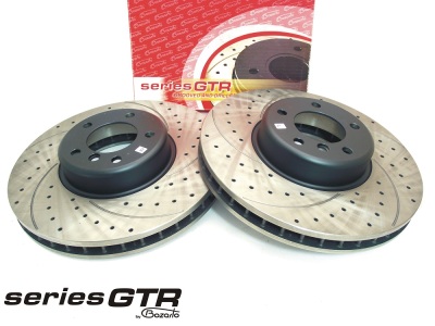 Tarcze hamulcowe BMW F10 F11 550i xdrive Gran Turismo GT F07 550i Cabrio F12 650i Coupe F13 Gran Coupe F06 650i F01 F02 F03 F04 750i ActiveHybrid PRZÓD 374x36 wersja GTR