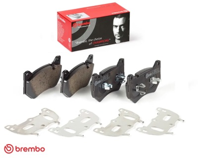 Klocki hamulcowe Brembo Audi Q5 II FYB FYG 2.0 3.0 TDi 2.0 TFSi 35 40 45 50 Q5 Sportback FYT GUN komplet PRZÓD do zacisków 4 tłoczkowych sys. Brembo do tarcz 338mm