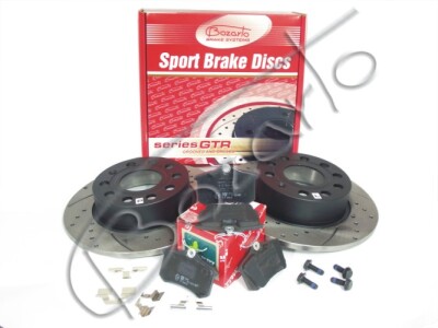 Zestaw hamulcowy TYŁ tarcze 255x10 Bozarto GTR + klocki TRW Audi A3 II 8P1 Seat Leon II Toledo III Skoda Octavia II VW Golf V Eos Golf VI Scirocco